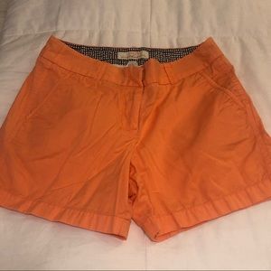 J. Crew Orange Shorts
